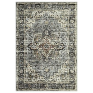 Washable Area Rug – Boho Large Vintage Soft Rug, Non-Slip Dining Room & Living Room Carpet, Bedroom, Entryway, Kitchen & Department Floor Mat - 1 of 4