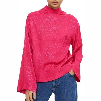 Women's Jacquard Duster Sleeve Floral Top - Topshop