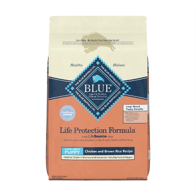 Blue Buffalo Life Protection Formula Natural Puppy Large Breed Dry Dog Food with Chicken and Brown Rice - 24lbs