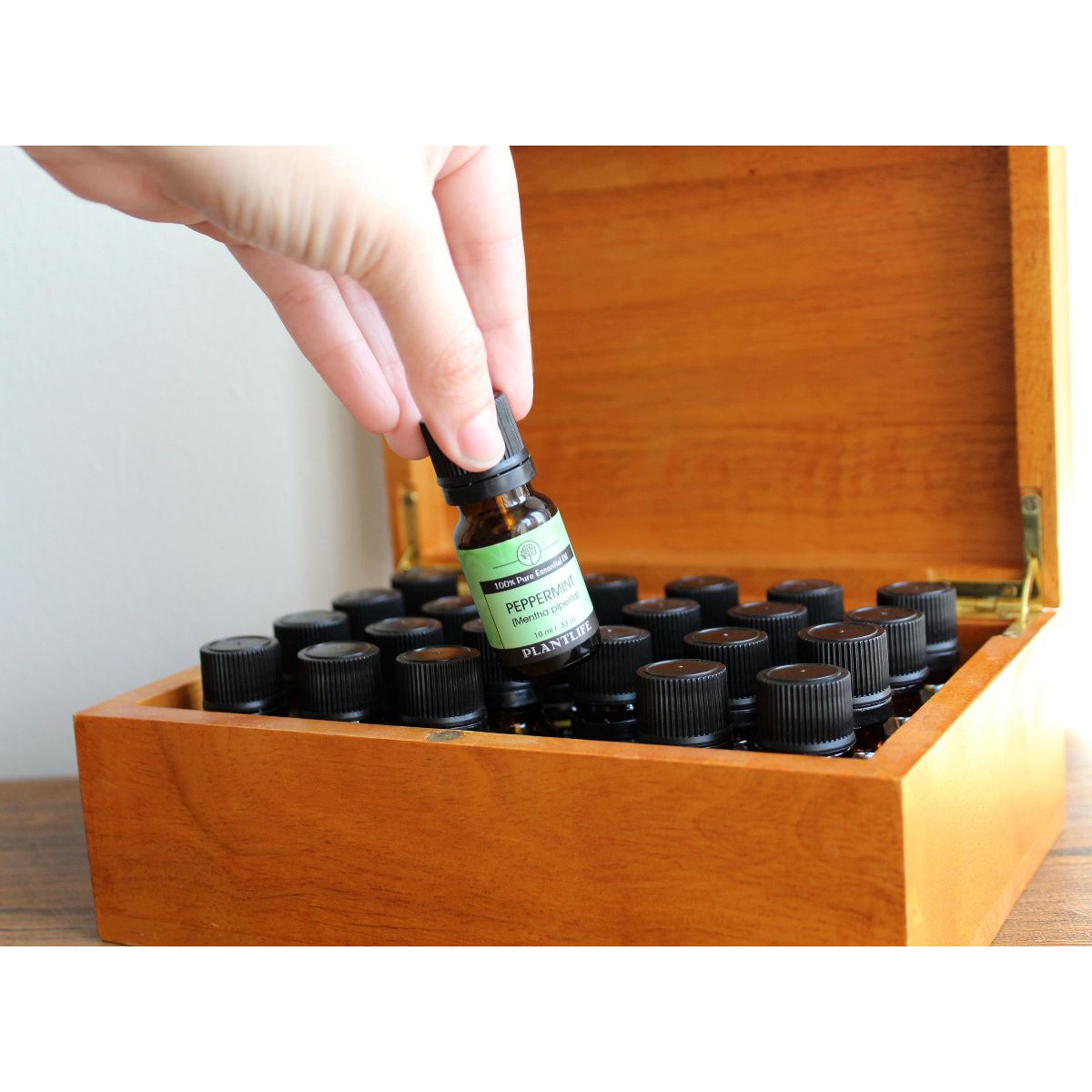 Plantlife Barrel Diffuser - Ultrasonic Essential Oil Mist Diffuser for Aromatherapy - 350ml Reservoir - thumbnail 3