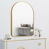 PexFix Arch Wall Mirror for Bathroom with Metal Frame Round Corner for Wall Decoration Set of 2 - 2 of 4