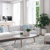 Modern Distressed Oriental Medallion Indoor Area Rug or Runner by Blue Nile Mills - 2 of 4