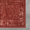 Vintage Distressed Rug for Living Room,Machine Washable Low-Pile Non-Slip Indoor Carpet,Stain-Resistant Easy-Clean Floor Mat for Kids Room - 4 of 4