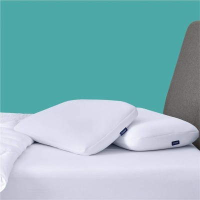 Casper Standard White Hybrid Pillow with Plush Knit Shell