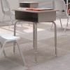 Flash Furniture Student Desk with Open Front Metal Book Box - 2 of 4