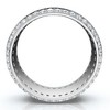 Pompeii3 Men's 1Ct Diamond Wedding Ring 8MM 14k Gold Polished Band Lab Created - 2 of 4