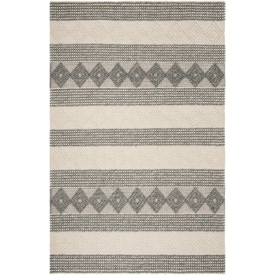 Natura Nat105 Hand Woven Rectangle Rug - Grey/ivory - 4' X 6 ...