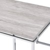 Chafik Natural Oak & Chrome Finish Coffee Table - 4 of 4