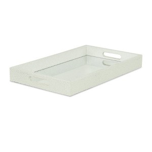Cheung's Labai Shagreen Mirrored Tray White Silver - 1 of 4