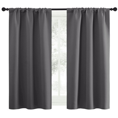 NICETOWN Blackout Curtains Rod Pocket Thermal Insulated Privacy Drapes (2 Panels)