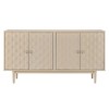 Whisen Modern 4-door Sideboard with Convex Pattern Doors and 2 Silver Handle - 4 of 4