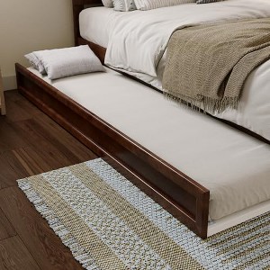 AFI Furnishings Mid-Century Modern Trundle Bed, Twin XL, Walnut - 1 of 4