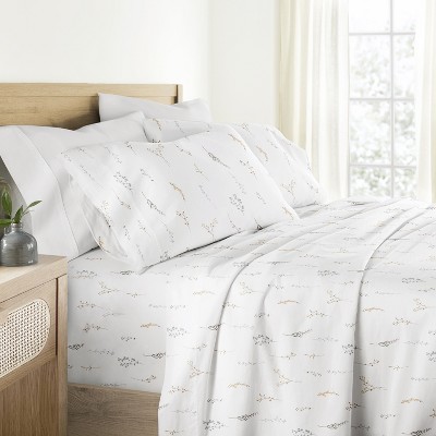 Wild Garden Cotton Bed Sheets – Super Soft, Brushed & Washed Sateen Weave Cotton for Cozy Comfort - Becky Cameron