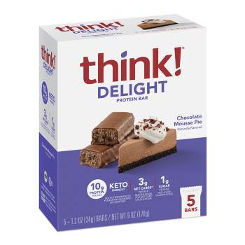 think! High Protein Keto Chocolate Mousse Pie Bars - 5pk