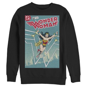 Men's Justice League Retro Comic Cover Sweatshirt - 1 of 3