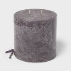 Pillar Candle Charcoal and Black Teak - Threshold™ - 2 of 2