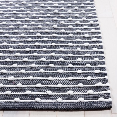 Coastal Montauk 27" Handwoven Gray Cotton-Viscose Blend Area Rug