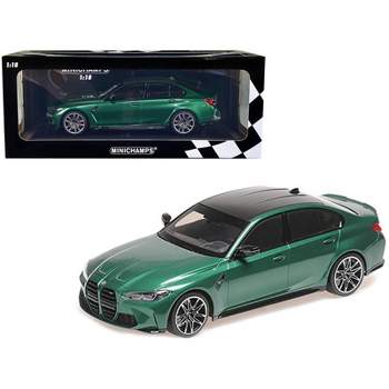 2020 BMW M3 Green Metallic with Carbon Top Limited Edition to 800 pieces Worldwide 1/18 Diecast Model Car by Minichamps