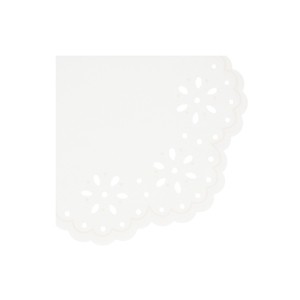 Meri Meri Broderie Anglaise Lace White Large Napkins (Pack of 16) - 1 of 3