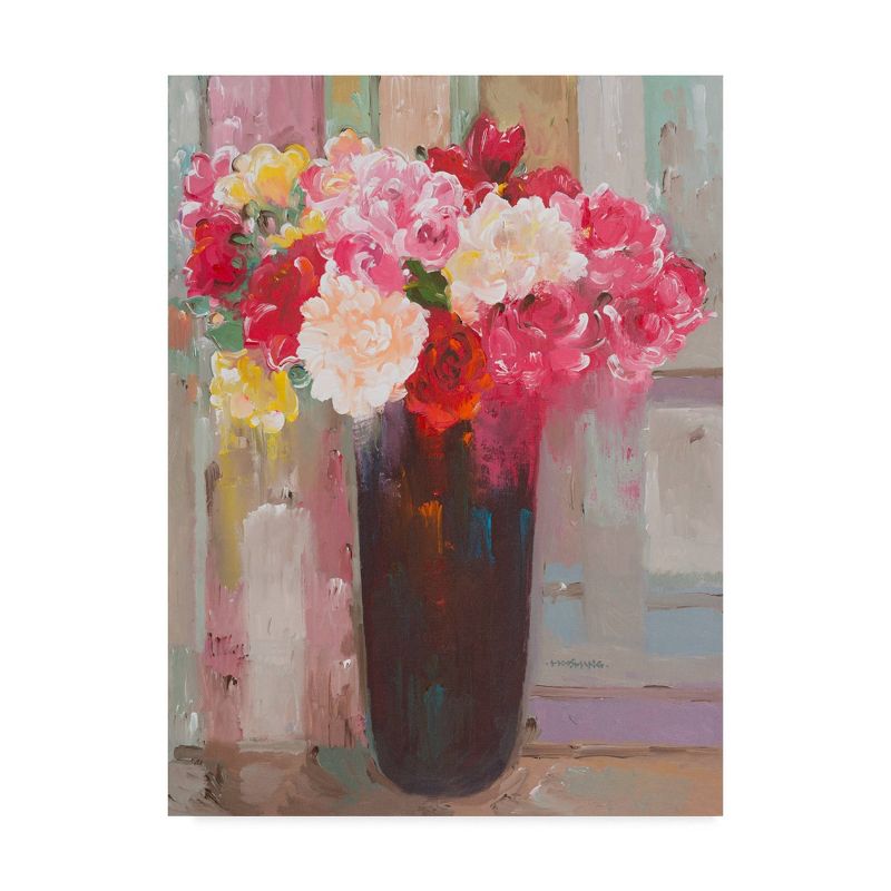 18&#34;x24&#34; Love In Bloom by Hooshang Khorasani - Trademark Fine Art, Gallery-Wrapped, Giclee Print, Floral Canvas Art, Modern Style, Made in USA, 1 of 6