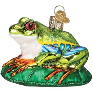 Old World Christmas Blown Glass Ornament for Christmas Tree, Red Eyed Tree Frog - 1 of 4