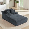 Oversized Corduroy Modern Chaise Lounge Chair Sofa Couch with No Assembly Required, Comfy, and Ergonomic - 4 of 4