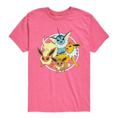 Boys' - Pokémon - Eevee Vaporeon Jolteon Flareon Eeveelutions Short Sleeve Graphic T-Shirt