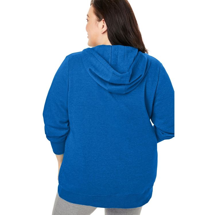 Woman Within Better Fleece Zip-Front Hoodie, 3 of 4