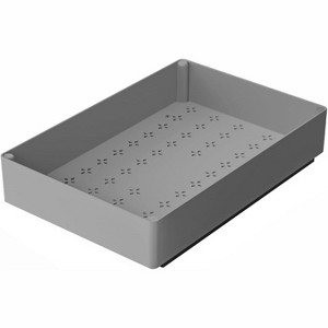 Gray Sliding Drawer for Pots & Pans - An expandable, heavy-duty pull-out organizer with peel-and-stick adhesive. - 1 of 4