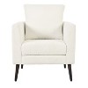 Kumasinova Modern Accent Chair,Comfy Reading Chair with Pillow,Living Room Chairs with Rubberwood Legs,Arm Chair for Bedroom,Reception Room - 2 of 4