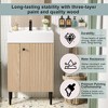 Kumasinova 21.6" Freestanding/Floating Bathroom Storage Cabinet,Bathroom Vanity with Ceramic Sink,Right/Left-Side Bathroom Cabinet for Small Bathroom - 4 of 4