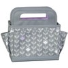 Everything Mary Collapsible Desktop Craft Caddy, Purple Flowers - 4 of 4