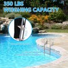 Flip Up Dock Ladder 350 lbs Marine Pontoon Boat Ladder Aluminum Non-slip - 4 of 4
