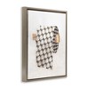 Stupell Industries Glam Pattern Toilet Paper Floating Frame Canvas Art, Brown, 17" x 21" - 2 of 4