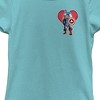 Girl's Marvel Captain America Small Heart Portrait T-Shirt - 2 of 4