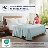 300 Thread Count 100% Organic Bamboo Viscose Flat Sheet Only, Extra Wide, Cooling & Breathable, Double Stitching, Bedding Sheet - 3 of 4