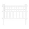 Suncast Grand View 14.5 x 24 Inch Resin Yard Garden Border Fence, White (3 Pack) - 3 of 4