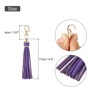 Unique Bargains PU Leather Keychain with Lobster Swivel Crafts Tassels 18 Pcs - 2 of 4