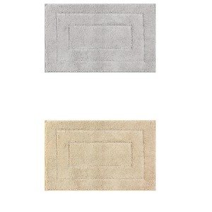 Unique Bargains Bathroom Absorbent Non-Slip Comfortable Geometry Bath Mats 2 Pcs - 1 of 4