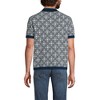 Lands' End Men's Short Sleeve Tile Jacquard Button Down Sweater Polo - 2 of 4