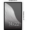 Americanflat 14x22 Poster Frame with Polished Plexiglass, Streamline Collection, Thin Border Picture Frame for Wall Display, , Black - 2 of 4