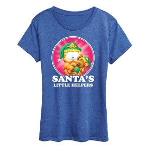 Women's - Garfield - Santas Little Helpers Short Sleeve Graphic T-Shirt - 1 of 4