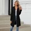 Coolmee Women's Cardigan Long Sleeve Open Front Cardigan Casual Lightweight Long Cardigans Loose Knit Outwear with Pockets - 3 of 4