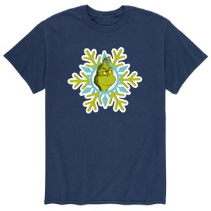 Men's - Dr. Seuss - The Grinch Smiling Face Short Sleeve Graphic T-Shirt - 1 of 4