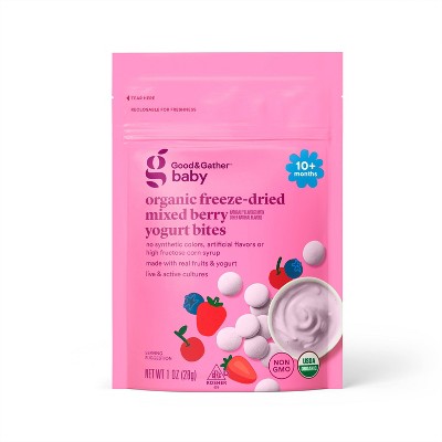 Organic Freeze-Dried Mixed Berry Yogurt Bites - 1oz - Good &#38; Gather&#8482;