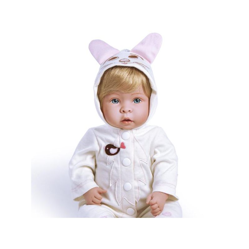 Paradise Galleries "Molly & Fluffy" Soft Baby Doll.  17" weighted baby doll comes with 8 Accessories.  Age 3+, 5 of 9