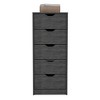 TiramisuBest Rustic Brown Finish Chest with Storage Drawers Clipped Corners Transitional Style Wooden Bedroom Furniture 1pc with Brown for D - 4 of 4