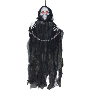 Sunstar Reaper in Chains Light-Up Hanging Halloween Decoration - 36 in - Black - 1 of 1