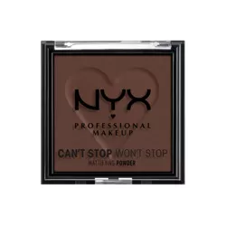 NYX Professional Makeup Can't Stop Won't Stop Mattifying Pressed Powder - 10 Rich - 0.21oz