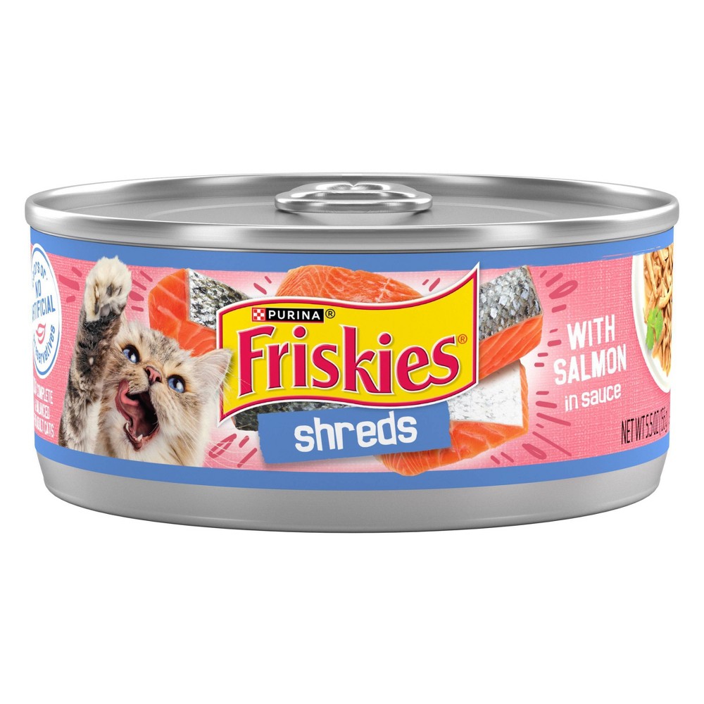 UPC 050000572014 product image for Purina Friskies Shreds Wet Cat Food with Salmon In Sauce - 5.5oz | upcitemdb.com